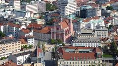 Blick von der Burg aus auf Ljubljana-Zentrum (Foto: Peter M. Kruchten)
