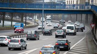 Verkehr auf der Stadtautobahn (A 620) in Saarbrücken (Foto: Pasquale d´Angiolillo/SR)