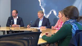 Mitglieder des saarländischen Landtags in einer Konferenz (Foto: SR Fernsehen/ aktueller bericht)