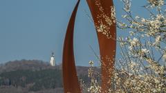 Wortsegel bei Sotzweiler und Baum mit weißen Blüten (Foto: Anneliese Schumacher)