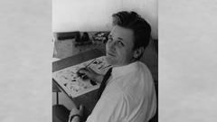 Uderzo beim Zeichnen (Foto: Uderzo Collection)
