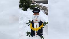Ballermann-Schneemann von Meta Fey aus Quierschied (Foto: Meta Fey)