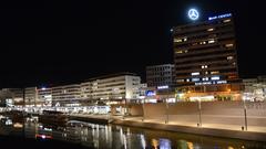 Die Berliner Promenade in Saarbrücken bei Nacht (Foto: Pasquale D'Angiolillo)