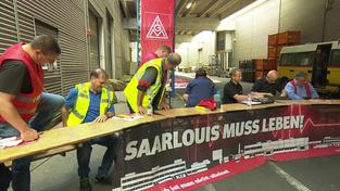 Betriebsversammlung Ford-Zulieferer in Saarlouis (Foto: SR)