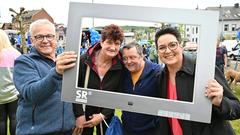 Besucher bei SR Fernsehen vor Ort in Friedrichsthal (Foto: SR/Pasquale D'Angiolillo)