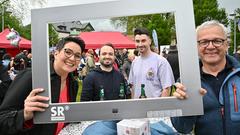 Besucher bei SR Fernsehen vor Ort in Friedrichsthal (Foto: SR/Pasquale D'Angiolillo)