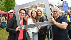 Besucher bei SR Fernsehen vor Ort in Friedrichsthal (Foto: SR/Pasquale D'Angiolillo)