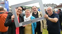 Besucher bei SR Fernsehen vor Ort in Friedrichsthal (Foto: SR/Pasquale D'Angiolillo)