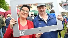 Besucher bei SR Fernsehen vor Ort in Friedrichsthal (Foto: SR/Pasquale D'Angiolillo)