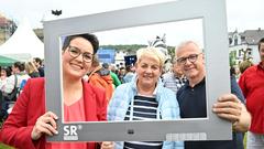 Besucher bei SR Fernsehen vor Ort in Friedrichsthal (Foto: SR/Pasquale D'Angiolillo)