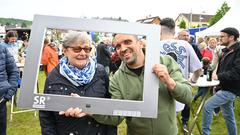 Besucher bei SR Fernsehen vor Ort in Friedrichsthal (Foto: SR/Pasquale D'Angiolillo)