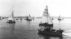 Segler auf dem Bostalsee (Foto: Landesarchiv Saarland / Erich Isenhuth)