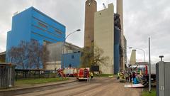 Brand im stillgelegten Kraftwerk Ensdorf (Foto: Markus Person / SR)