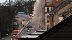 Die Feuerwehr löscht einen Brand in der Breite Straße in Saarbrücken (Foto: Jacqueline Denkinger)