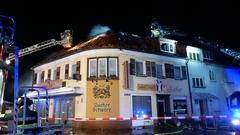 Bäckerei bei Großbrand in Homburg zerstört (Foto: Pasquale D'Angiolillo)
