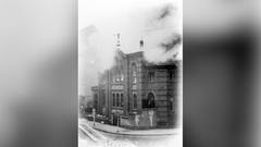 Die brennende Synagoge in Saarbrücken (1938) (Foto: Landesarchiv Saarbrücken)