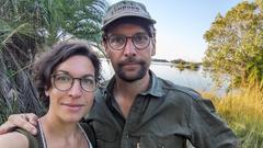 Christoph Borgans und Lucia Reichard auf Safari in Afrika. (Foto: SR/Christoph Borgans)