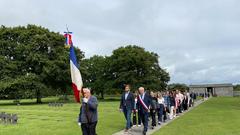 Deutsch-französisches Jugendtreffen auf dem Militärfriedhof La Cambe in der Normandie (Foto: SR/Uwe Jäger)