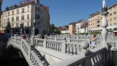 Die Drei Brücken - das Wahrzeichen von Ljubljana (Foto: Peter M. Kruchten)