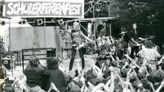 Die Ärzte beim Schülerferienfest 1987 auf dem Halberg (Foto: SR/Franz-J. Mees)