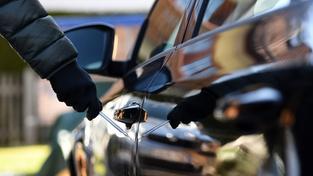 Symbolbild: Ein Mann steht mit einem Schraubenzieher neben einem Auto. (Foto: picture alliance/dpa | Angelika Warmuth)