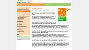 Deutsches Institut für Soziale Fragen DZI - Spendensiegel (Foto: dzi.de)