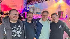 Akustik-Rock-Trio "Jestan" und Michael Friemel auf der Emmes in Saarlouis (Foto: SR/Michael Friemel)