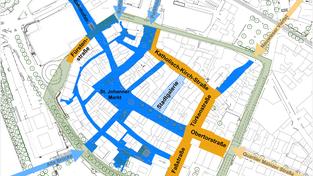 Erweiterung Fussgängerzone St. Johanner Markt (Foto: Landeshauptstadt Saarbrücken / Stadtplanungsamt)