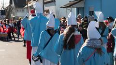 Der närrische Lindwurm in Saarlouis-Roden am Faasend-Dienstag (Foto: Pasquale D'Angiolillo)