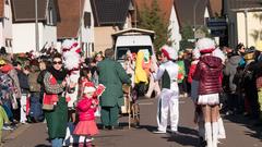 Der närrische Lindwurm in Saarlouis-Roden am Faasend-Dienstag (Foto: Pasquale D'Angiolillo)