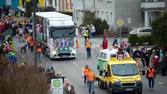 Der närrische Umzug 2019 am 28. Februar in Wadgassen (Foto: SR/Pasquale D'Angiolillo)