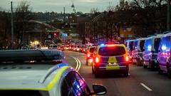 Polizeiaufgebot rund um das Ludwigsparkstadion (Foto: SR/Sebastian Knöbber)