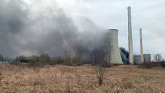 Feuer im Kraftwerk Ensdorf (Foto: SR)