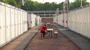 Containerdorf für Geflüchtete bei Ensdorf (Foto: SR)