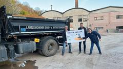 Christian Job bei der LKS Lautzkirchener Sand- und Natursteinwerke GmbH in Blieskastel (Foto: SR/Christian Job)