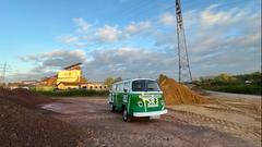 Das GuMo-Mobil auf dem Gelände der Gebr. Arweiler GmbH & Co. KG in Dillingen. (Foto: SR/Uwe Jäger)