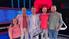 Marc André Kruppa, Sarah Lang aus St. Wendel, Stephan Lesch aus Saarbrücken und Martin Schneider aus Völklingen bei "gefragt-gejagt" (Foto: Marc-André Kruppa/SR)