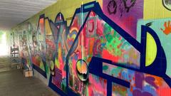 Graffiti-Aktion in Homburg (Foto: Lisa Krauser/SR)