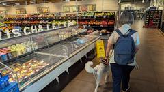 Helene mit Nema im Supermarkt  (Foto: SR/Christoph Borgans)