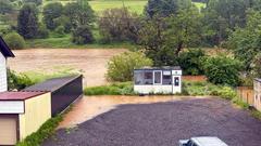 Hochwasser von Theel und Aschbach. (Foto: privat / Marco Knöbber)