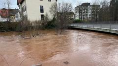 Die Blies fließt knapp unter einer Brücke in Ottweiler (Foto: SR/Max Zettler)