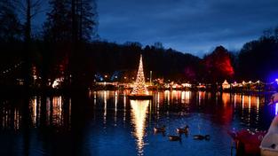 Saarbrücker Weihnachtsgarten im Deutsch-Französischen Garten (Foto: Imago/BeckerBredel)
