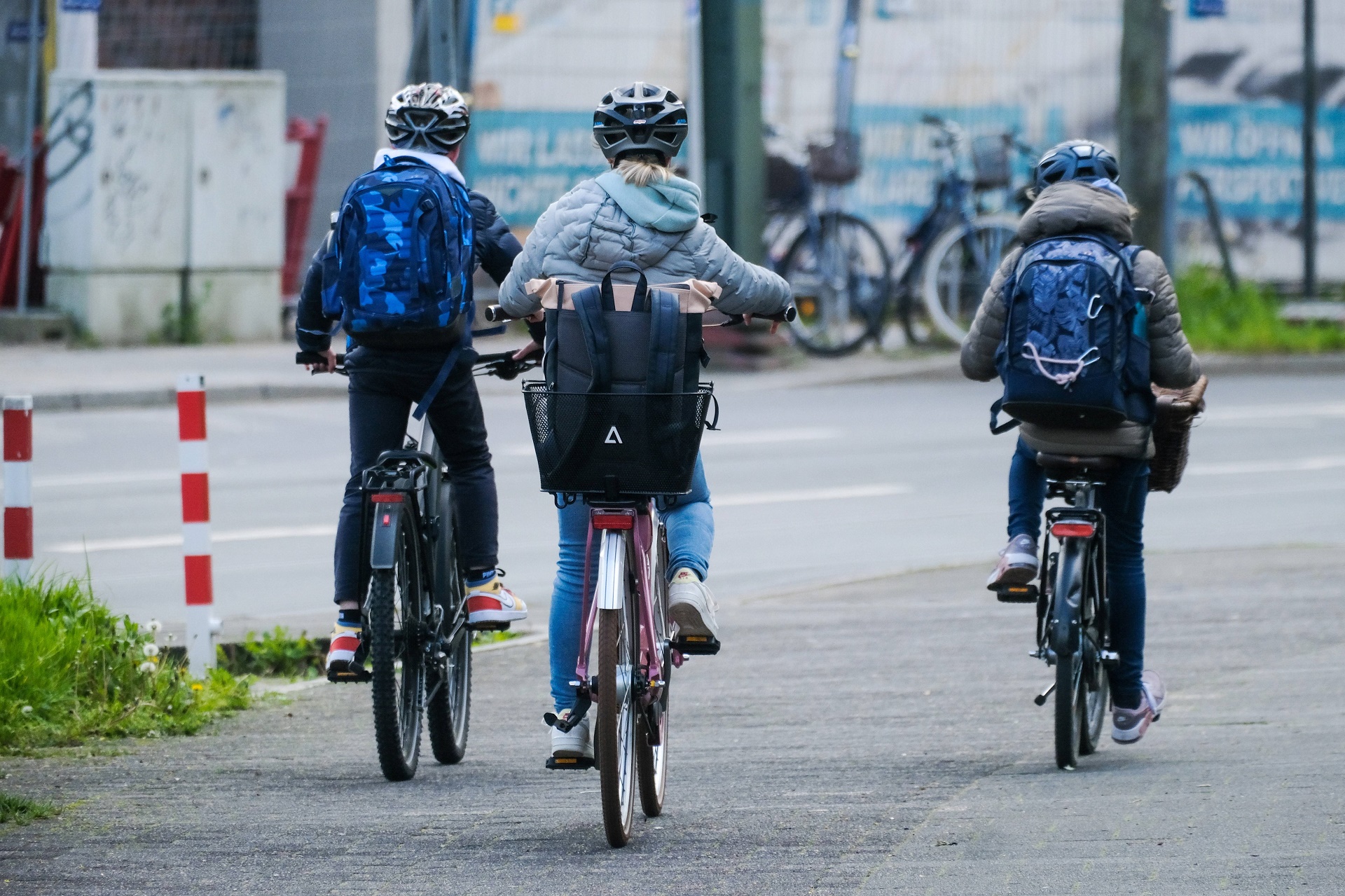 Fahrradfahren mit Warnweste erhöht die Sichtbarkeit