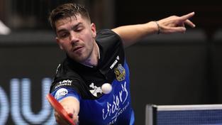 Patrick Franziska (1. FC Saarbrücken Tischtennis) am 09.07.2023 bei den Finals. (Foto: Imago/Beautiful Sports)