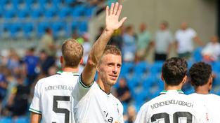 Patrick Herrmann (Borussia Mönchengladbach) im Saarbrücker Ludwigsparkstadion (Foto: IMAGO / Fussball-News Saarland)