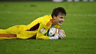 Tim Schreiber (1. FC Saarbrücken) im Saarbrücker Ludwigsparkstadion (Foto: IMAGO / Fussball-News Saarland)