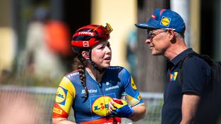 Lisa Klein bei der Thüringen Ladies Tour im Trikot von Lidl Trek (Foto: IMAGO / Funke Foto Services)