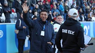 Gast bei der SV Elversberg im Stadion: FC Bayern-Legende Giovane Élber (Foto: IMAGO / Fussball-News Saarland)