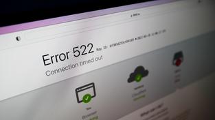 Ein Internetbrowser zeigt einen Fehler an, die Webseite ist nicht erreichbar (Foto: IMAGO / NurPhoto)