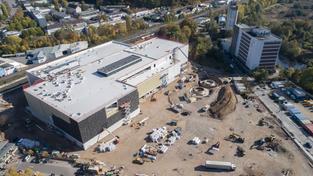 Luftaufnahmen von der Baustelle des neuen Möbel Martin Marktes, Saarbrücken (Foto: Imago/Becker&Bredel)